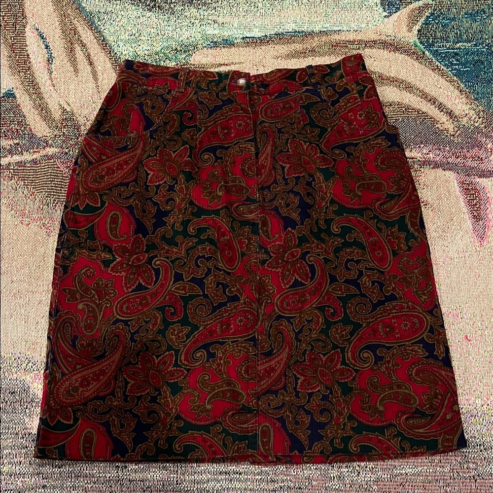 Vintage Talbots petite Paisley skirt